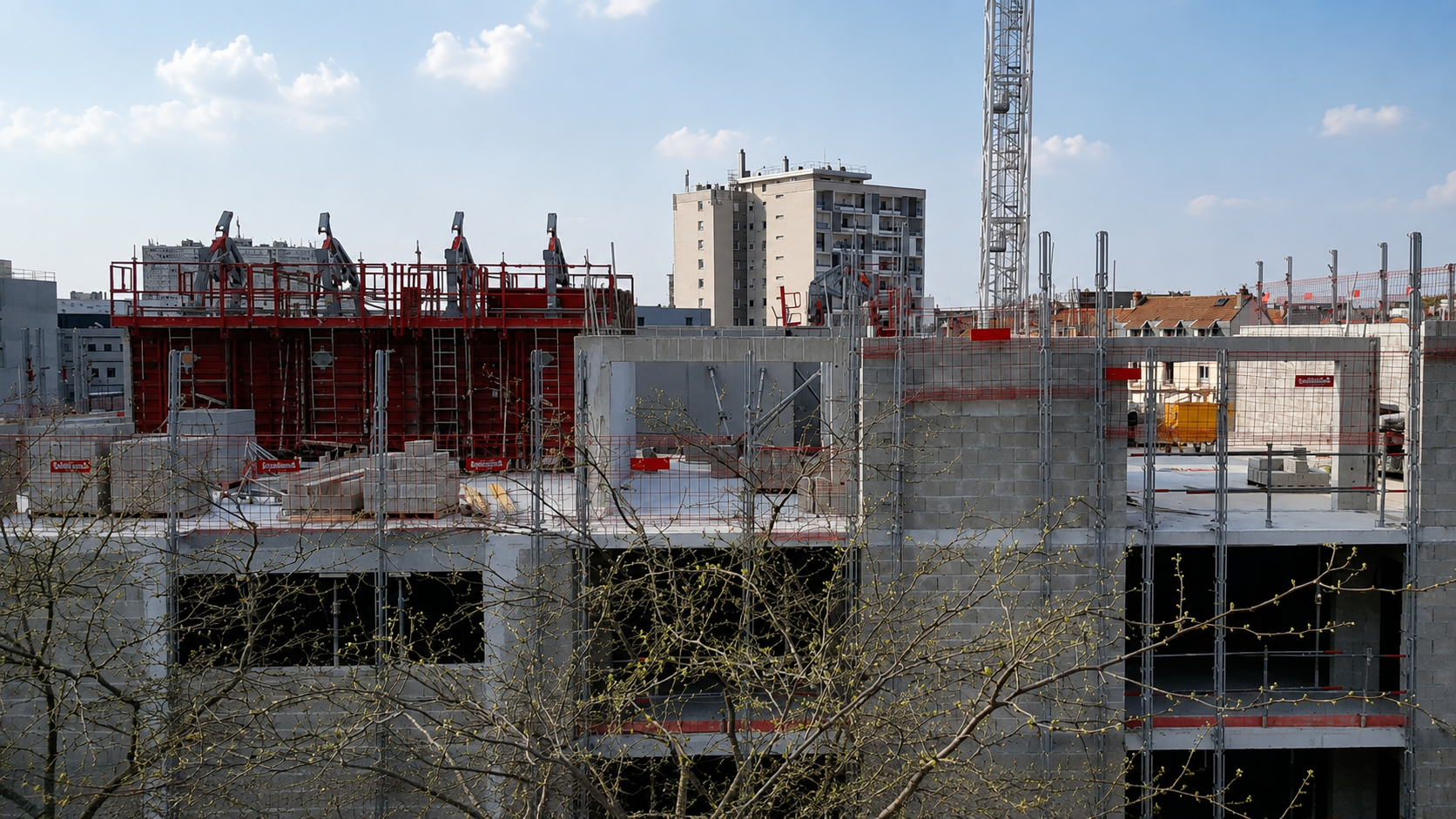 Construction d’un ensemble résidentiel, FRANCE